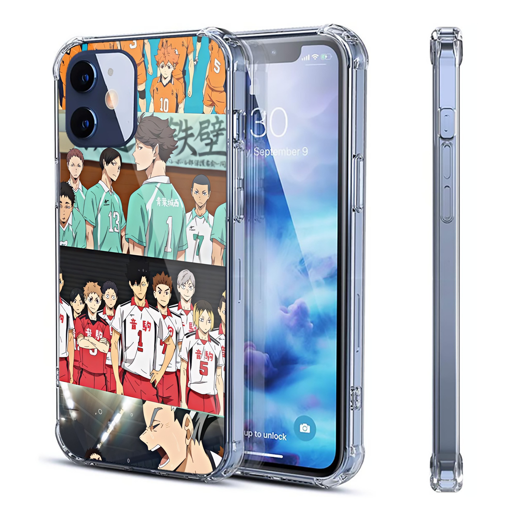 （画像用） ハイキュー!! Haikyu!! 【iPhone 12シリーズ対応】透明スマホケース（クリアソフトケース）
